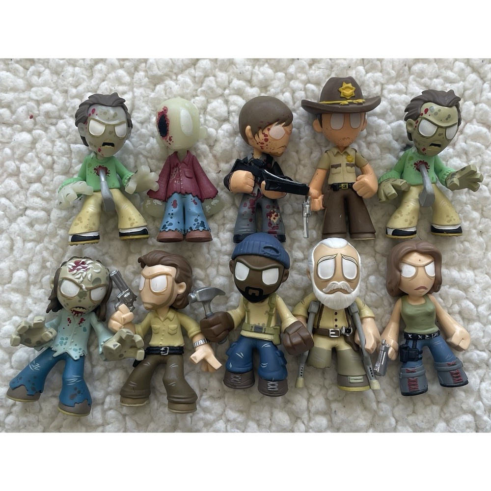 Funko Mystery Mini Set The Walking Dead Vinyl Figure Lot Of 10